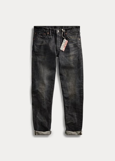 Jeans Ralph Lauren Hombre Negros - Slim Narrow Selvedge - UHIVZ5607